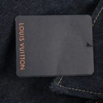 Louis Vuitton 24Fw Logo Embroidered Denim Jacket
