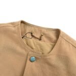Louis Vuitton Embroidered turquoise checkerboard denim jacket