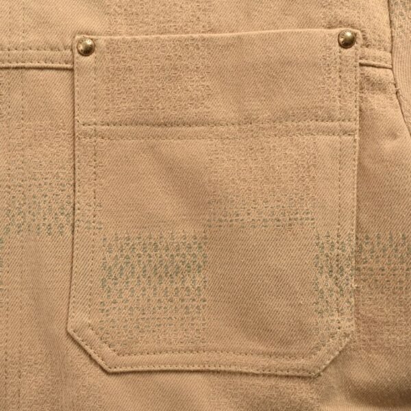 Louis Vuitton Embroidered turquoise checkerboard denim jacket