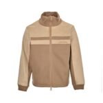 Louis Vuitton Embroidered leather panel jacket