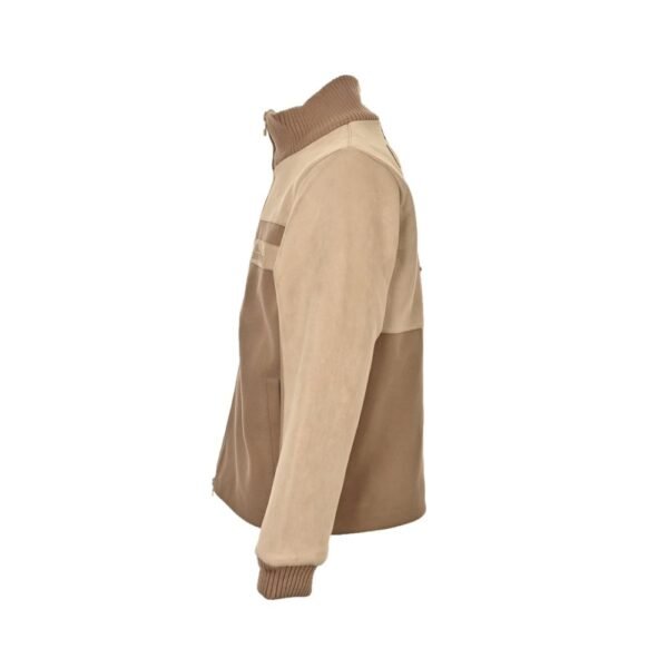 Louis Vuitton Embroidered leather panel jacket