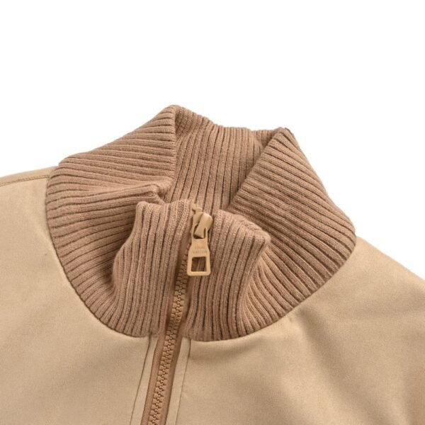 Louis Vuitton Embroidered leather panel jacket