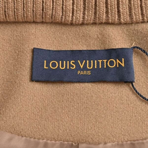 Louis Vuitton Embroidered leather panel jacket