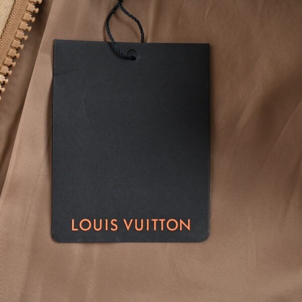 Louis Vuitton Embroidered leather panel jacket
