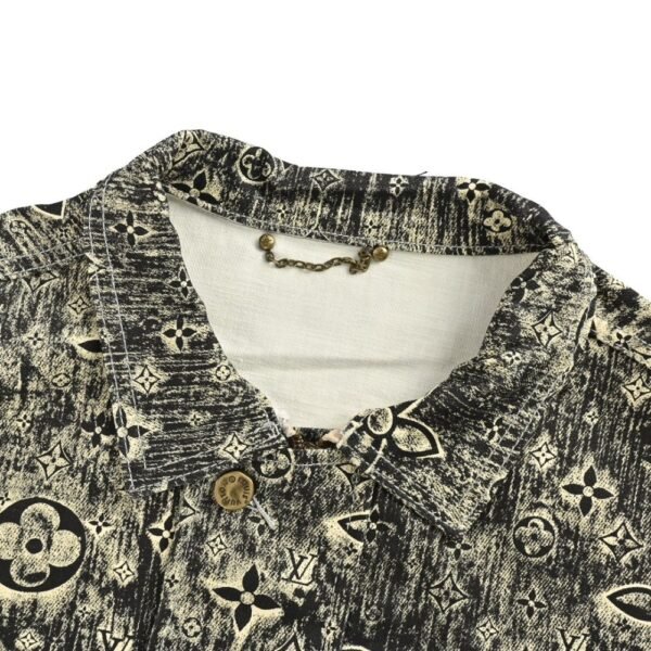 Louis Vuitton Vintage floral denim jacket