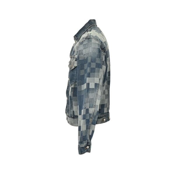Louis Vuitton Mosaic checkerboard denim jacket