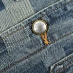 Louis Vuitton Mosaic checkerboard denim jacket