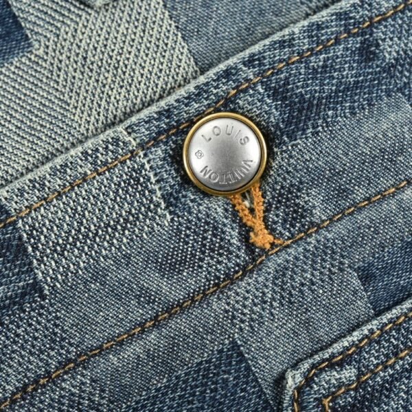 Louis Vuitton Mosaic checkerboard denim jacket