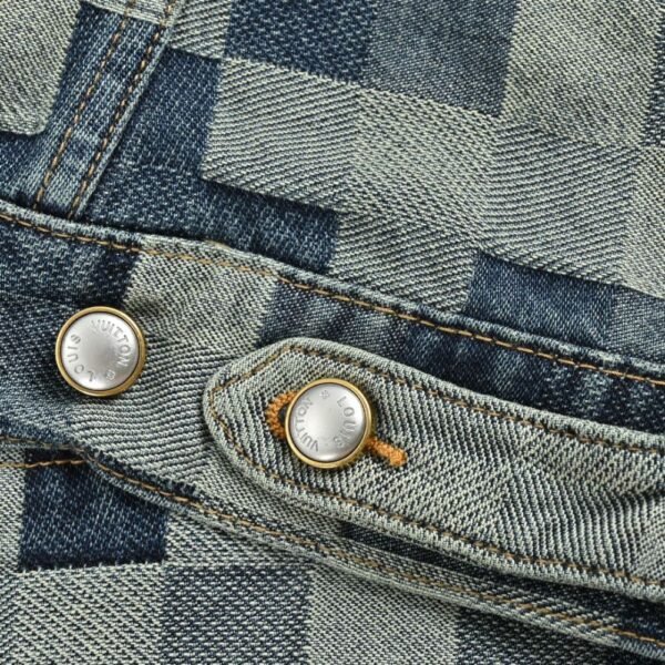 Louis Vuitton Mosaic checkerboard denim jacket