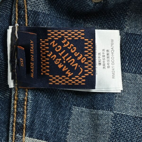 Louis Vuitton Mosaic checkerboard denim jacket