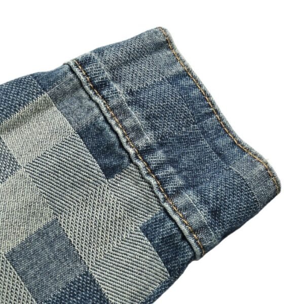 Louis Vuitton Mosaic checkerboard denim jacket