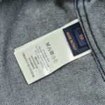 Louis Vuitton Blue denim jacket with monogram peak collar