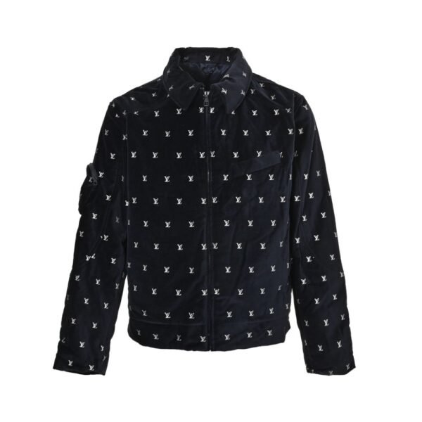 Louis Vuitton 23Fw all over print monogram velvet cotton jacket