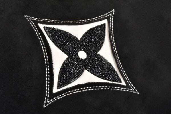 Louis Vuitton Crystal diamond embellished suede baseball jacket