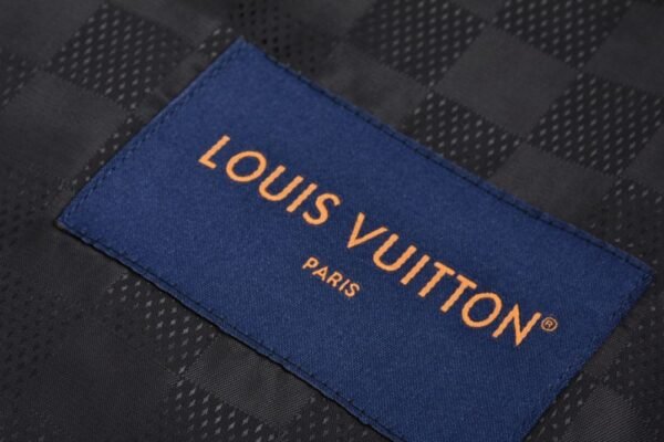 Louis Vuitton Crystal diamond embellished suede baseball jacket