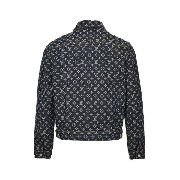 Louis Vuitton All-over jacquard pearl button denim jacket