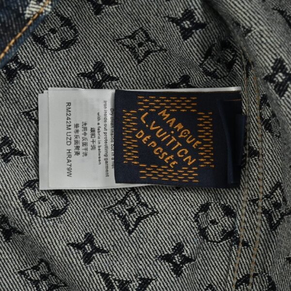 Louis Vuitton All-over jacquard pearl button denim jacket