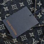 Louis Vuitton All-over jacquard pearl button denim jacket