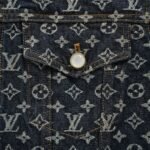 Louis Vuitton All-over jacquard pearl button denim jacket