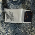 Louis Vuitton Rose Floral Fringe Denim Jacket