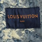 Louis Vuitton Rose Floral Fringe Denim Jacket