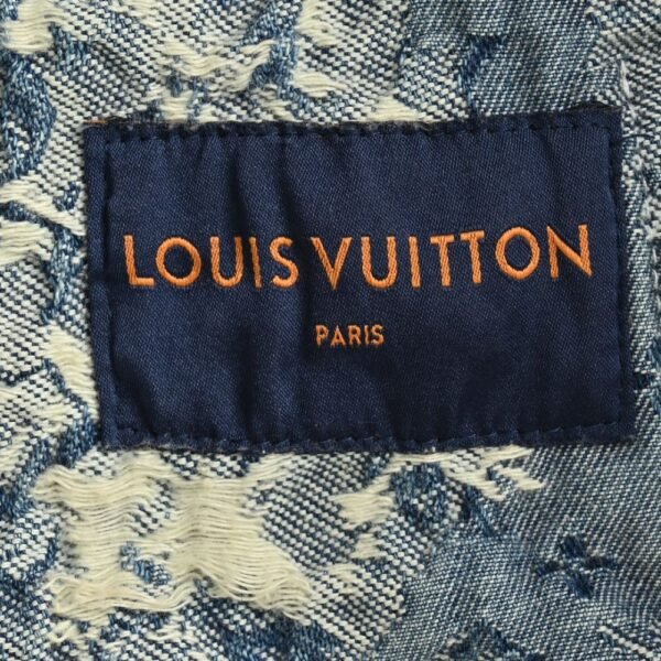 Louis Vuitton Rose Floral Fringe Denim Jacket