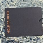 Louis Vuitton Rose Floral Fringe Denim Jacket