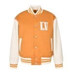 Louis Vuitton Braided leather cord baseball jacket