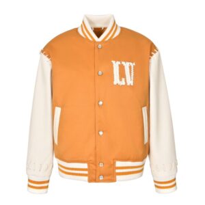 Louis Vuitton Braided leather cord baseball jacket