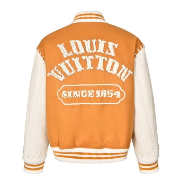Louis Vuitton Braided leather cord baseball jacket