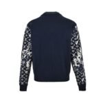 Louis Vuitton floral jacquard logo knitted jacket