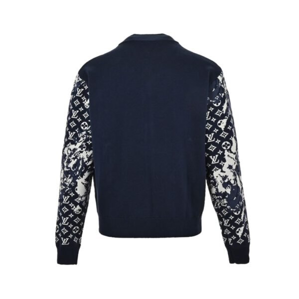 Louis Vuitton floral jacquard logo knitted jacket