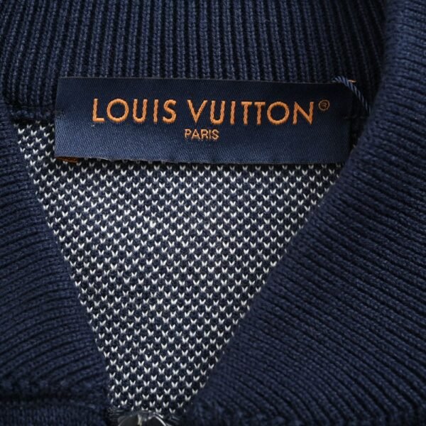 Louis Vuitton floral jacquard logo knitted jacket