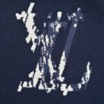 Louis Vuitton floral jacquard logo knitted jacket