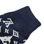 Louis Vuitton floral jacquard logo knitted jacket