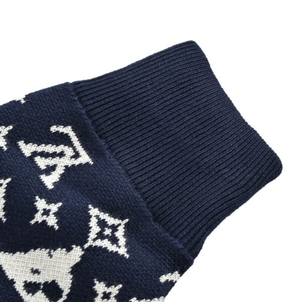 Louis Vuitton floral jacquard logo knitted jacket