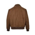 Louis Vuitton Embroidered stitching suede bomber jacket