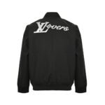 Louis Vuitton Embroidered lettering baseball jacket