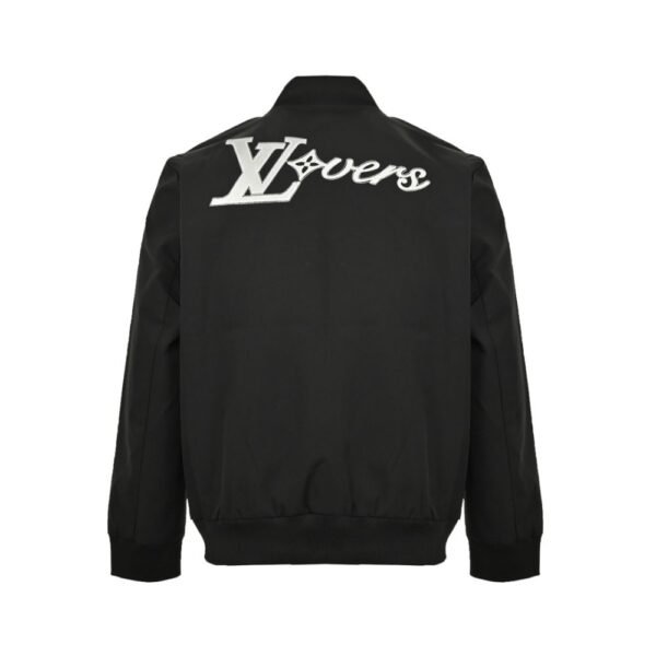 Louis Vuitton Embroidered lettering baseball jacket