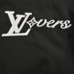 Louis Vuitton Embroidered lettering baseball jacket