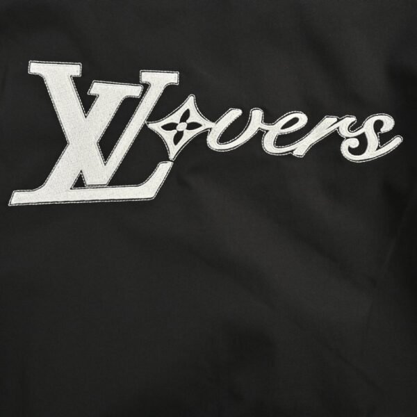 Louis Vuitton Embroidered lettering baseball jacket