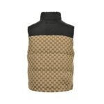 Gucci 22Fw Hooded down vest in jacquard canvas with obscure G