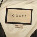 Gucci 22Fw Hooded down vest in jacquard canvas with obscure G