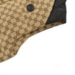 Gucci 22Fw Hooded down vest in jacquard canvas with obscure G