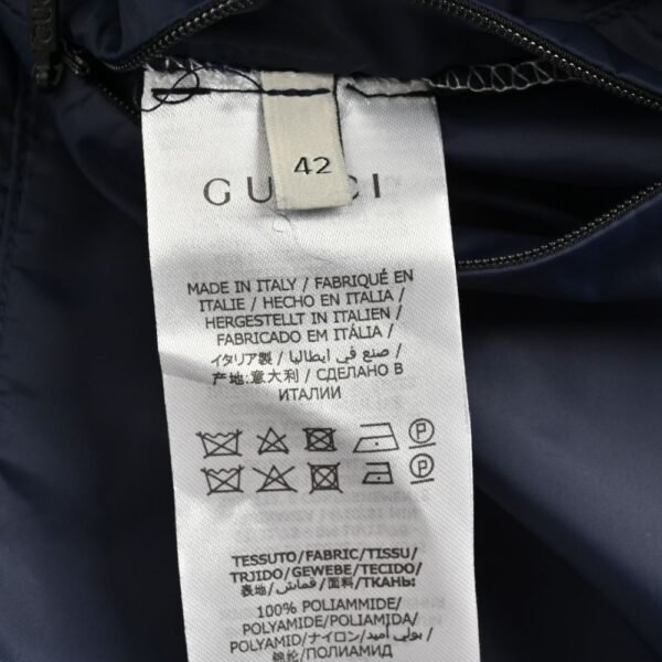 Gucci 22Fw Hooded down vest in jacquard canvas with obscure G