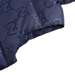 Gucci 22Fw Hooded down vest in jacquard canvas with obscure G