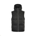 Gucci 22Fw Hooded down vest in jacquard canvas with obscure G