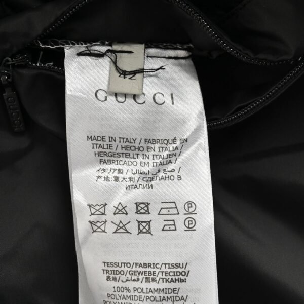 Gucci 22Fw Hooded down vest in jacquard canvas with obscure G