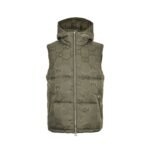 Gucci 22Fw Hooded down vest in jacquard canvas with obscure G