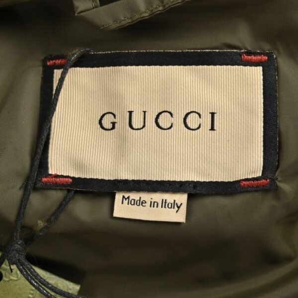 Gucci 22Fw Hooded down vest in jacquard canvas with obscure G
